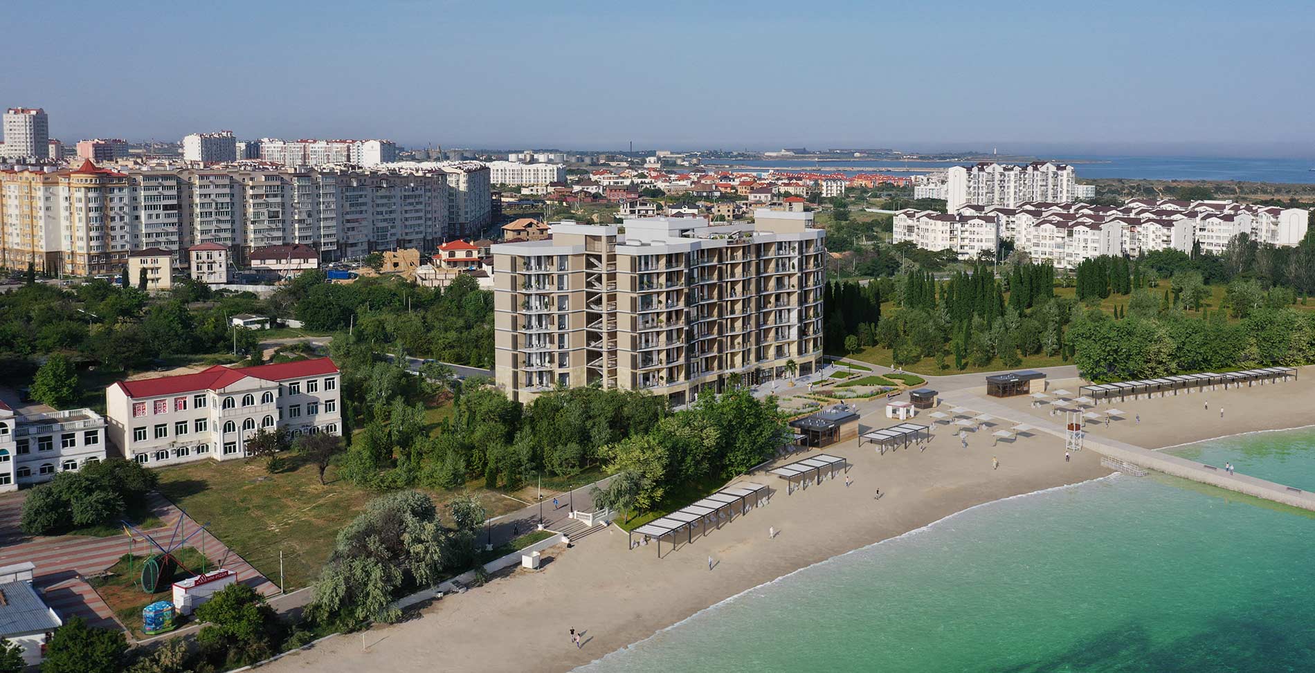 Новый комплекс апартаментов у моря